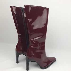 Pui Di Servas Womens Red Leather Boots 36 EUR